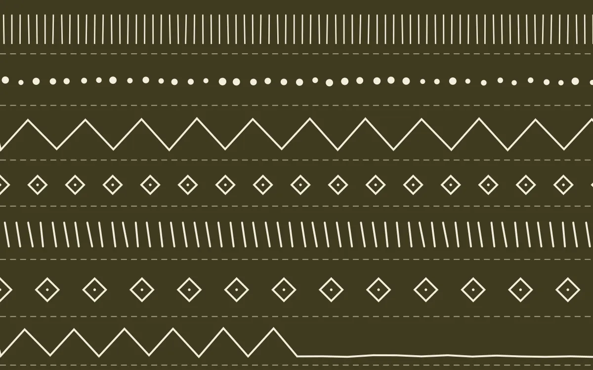 Nile Papyrus Mudcloth — dark yellow and beige mudcloth background