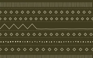 Nile Papyrus Mudcloth — dark yellow and beige mudcloth background