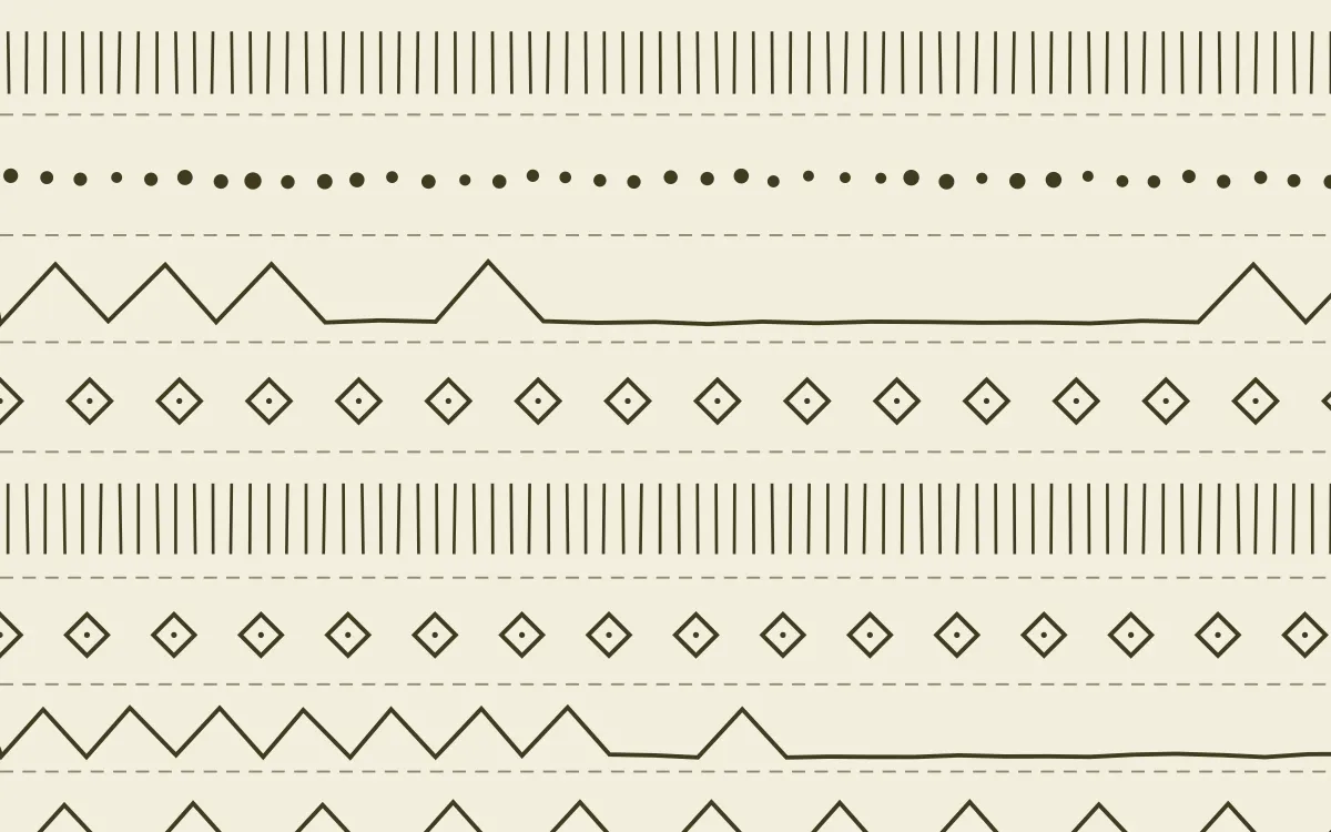 Nile Papyrus Ecru Mudcloth — light beige and yellow mudcloth background