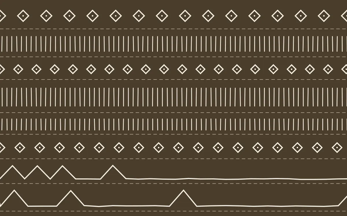 Pampas Cream Mudcloth — dark brown and beige mudcloth background