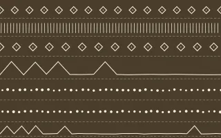 Pampas Cream Mudcloth — dark brown and beige mudcloth background