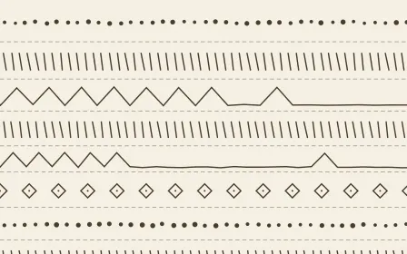 Pampas Cream Ecru Mudcloth — light beige and brown mudcloth background