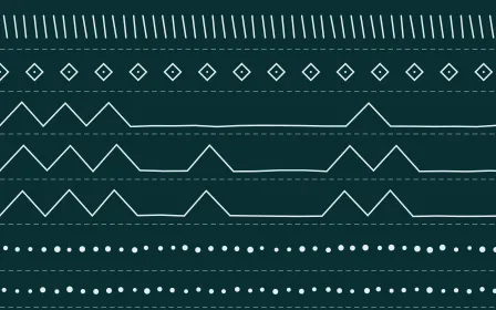 Peacock Court Mudcloth — dark teal and white mudcloth background