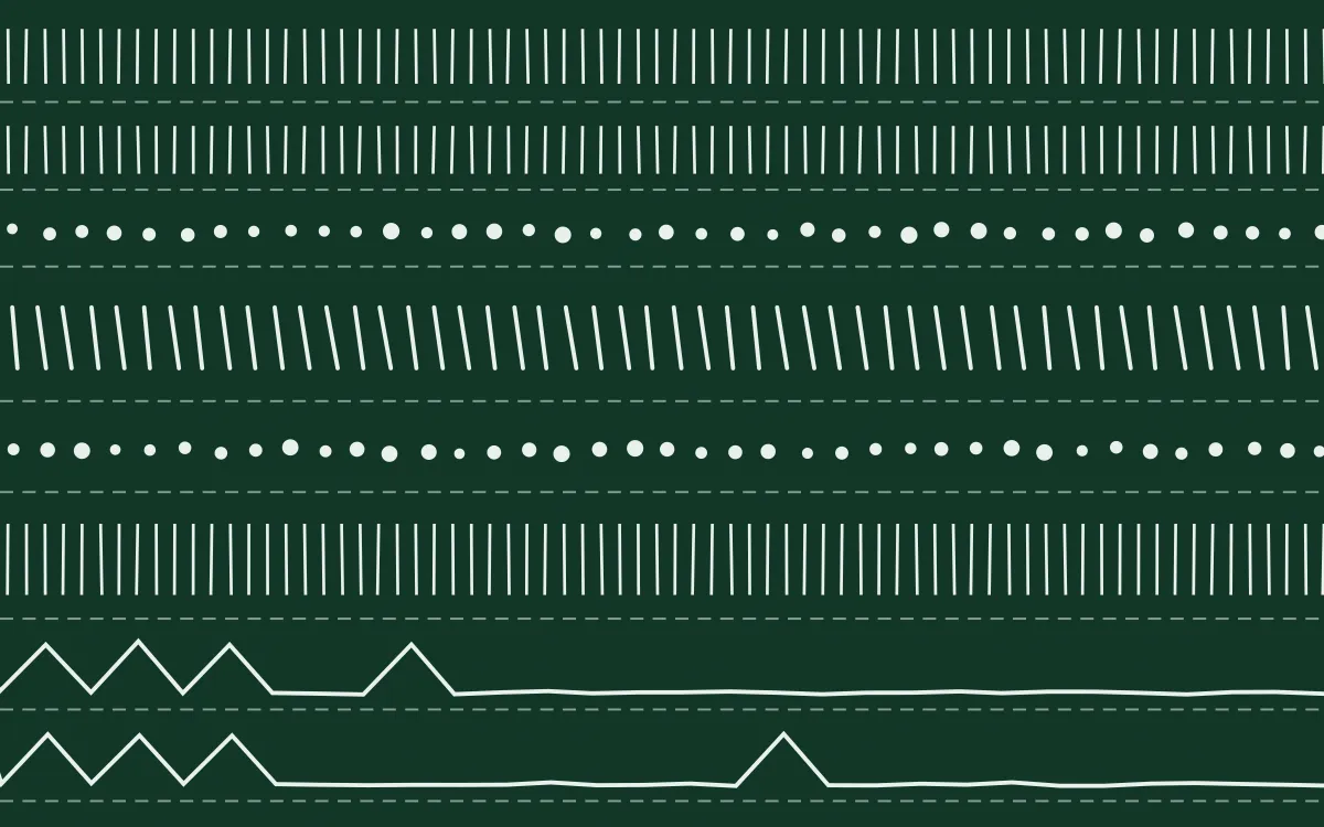 Persian Garden Mudcloth — dark green and white mudcloth background