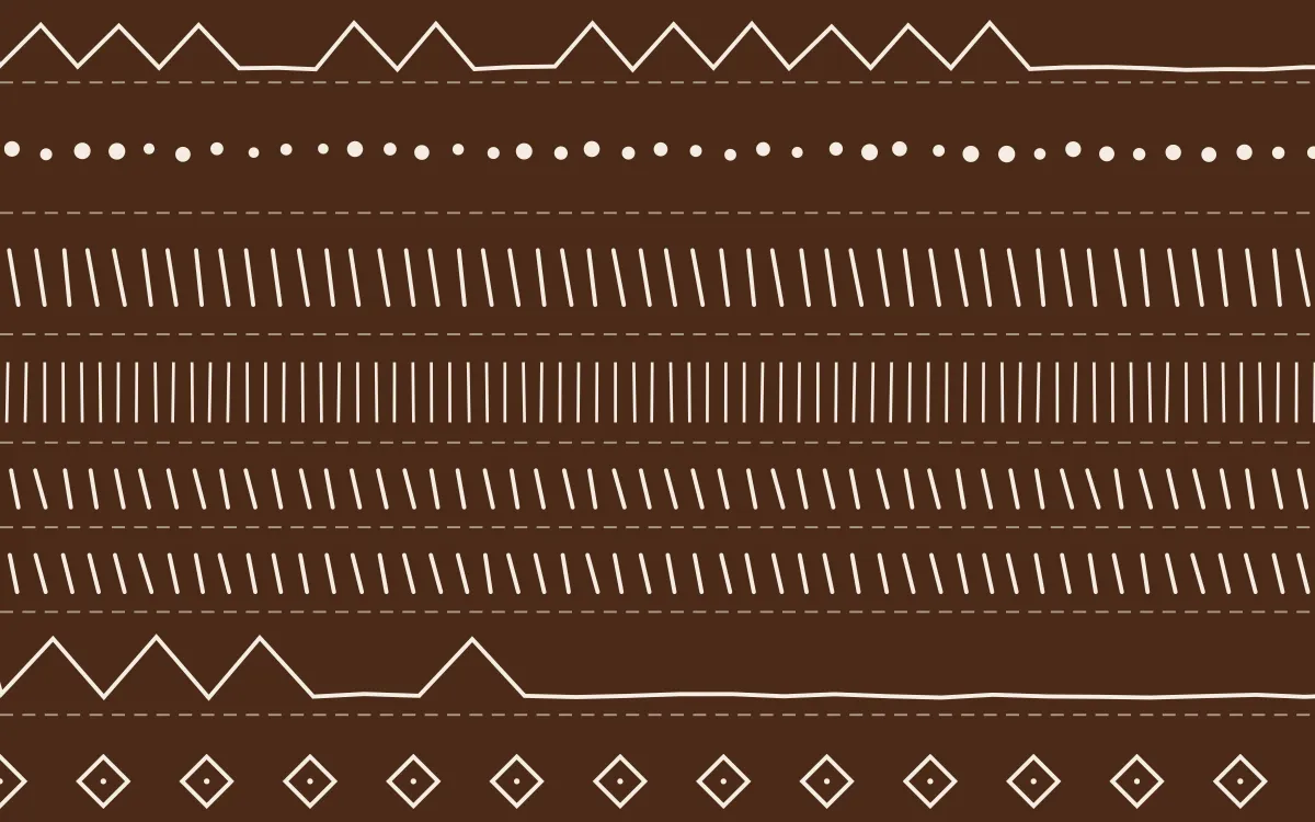 Porto Terra Mudcloth — dark brown and beige mudcloth background