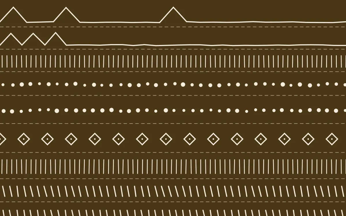 Prague Gold Mudcloth — dark brown and beige mudcloth background