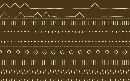 Prague Gold Mudcloth — dark brown and beige mudcloth background
