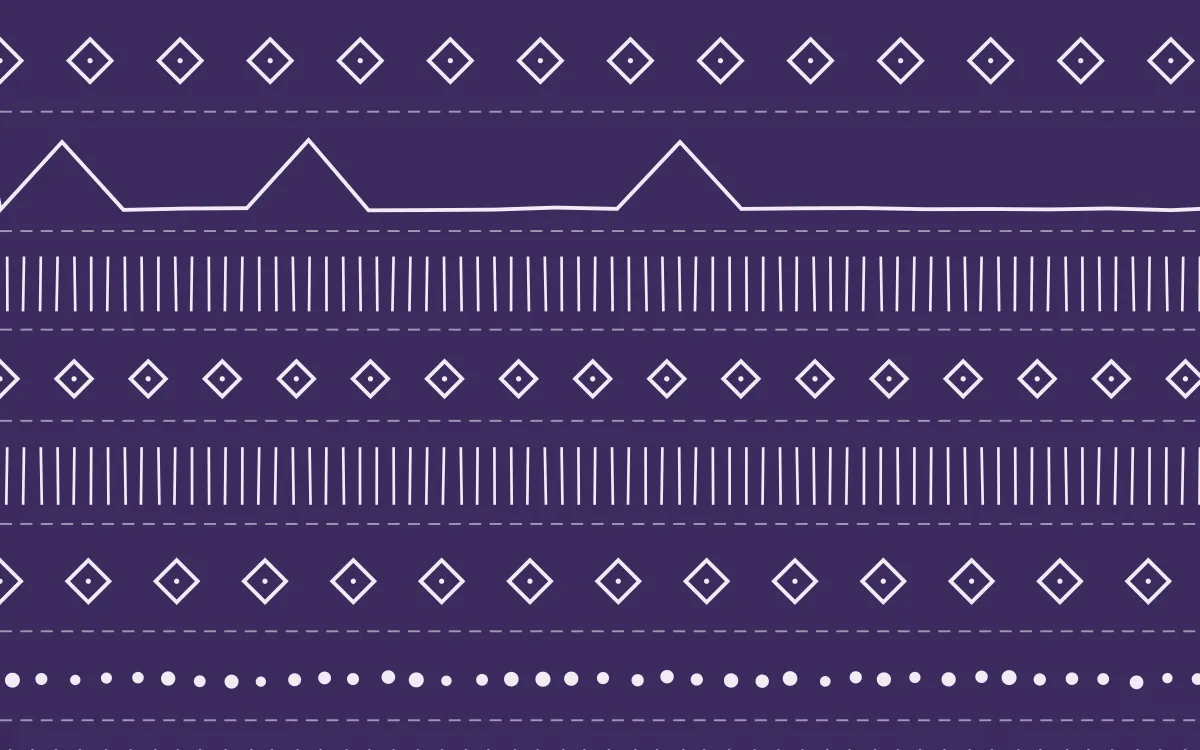 Provence Mudcloth — dark purple and white mudcloth background
