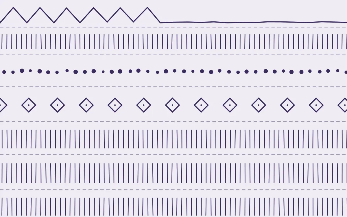 Provence Ecru Mudcloth — light white and purple mudcloth background