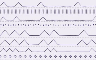 Provence Ecru Mudcloth — light white and purple mudcloth background