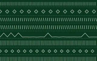 Rio Carnival Mudcloth — dark green mudcloth background