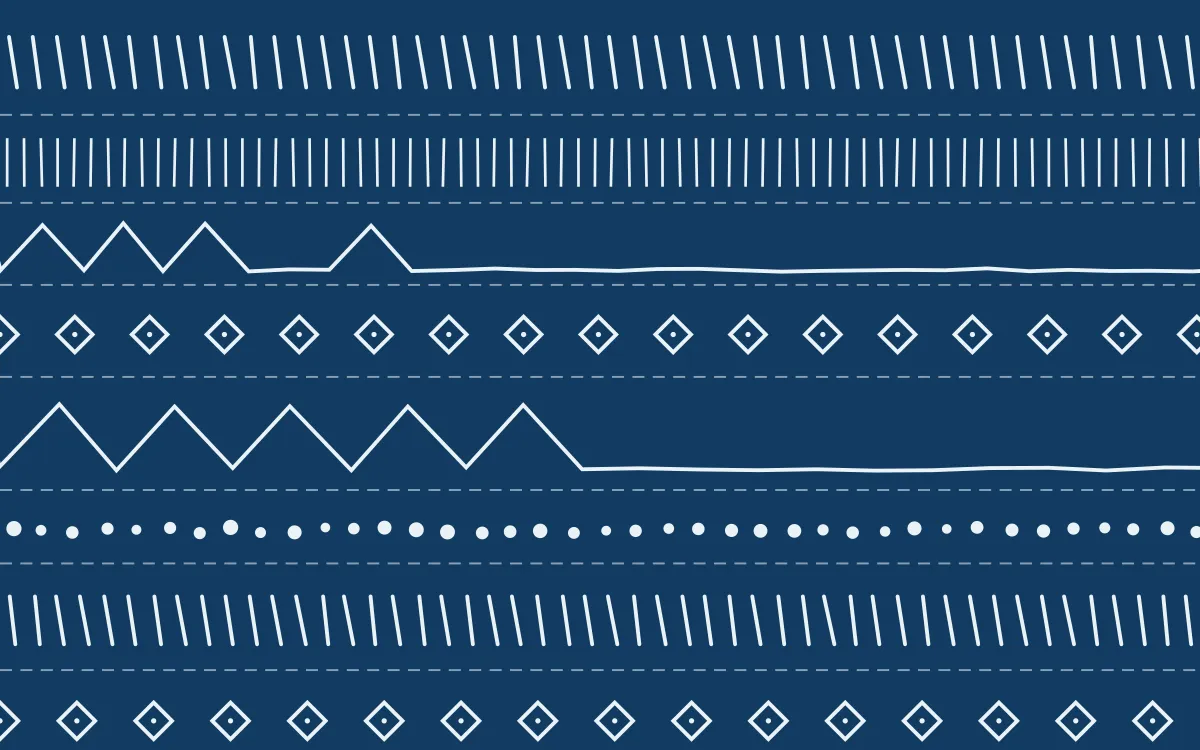 Côte d'Azur Mudcloth — dark blue and white mudcloth background