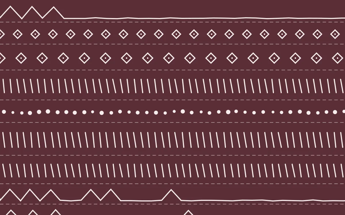 Sakura Paper Mudcloth — dark red and white mudcloth background