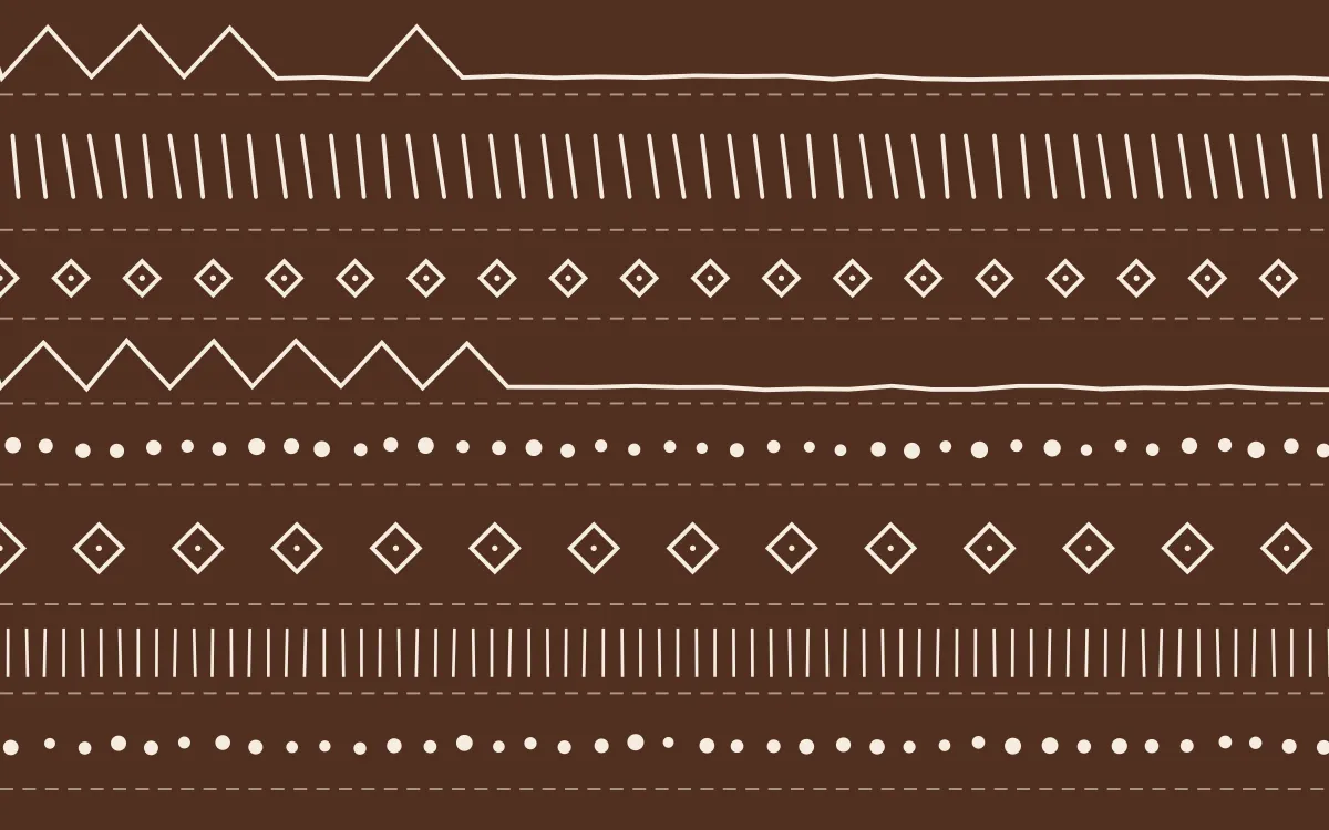 Santa Fe Adobe Mudcloth — dark brown and beige mudcloth background