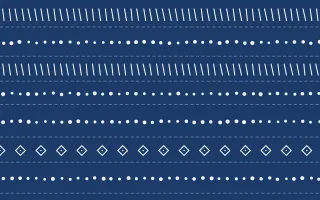 Santorini Mudcloth — dark blue and white mudcloth background