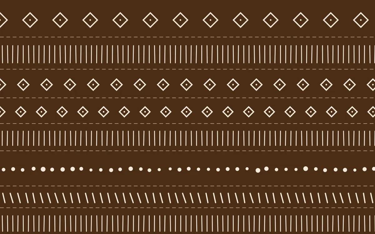 Savanna Clay Mudcloth — dark brown and beige mudcloth background