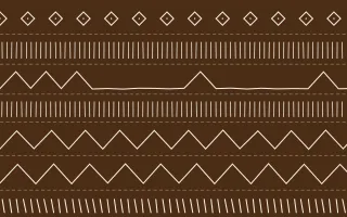 Savanna Clay Mudcloth — dark brown and beige mudcloth background