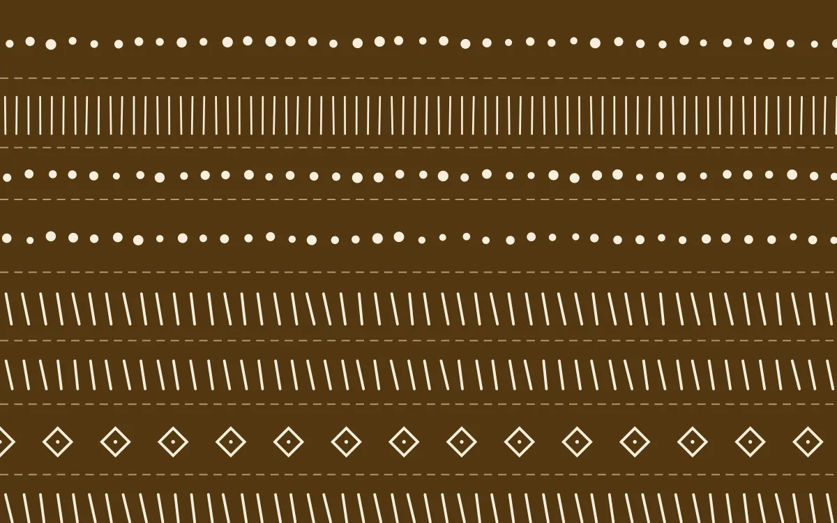 Sevilla Ochre Mudcloth — dark brown and beige mudcloth background