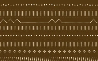 Sevilla Ochre Mudcloth — dark brown and beige mudcloth background