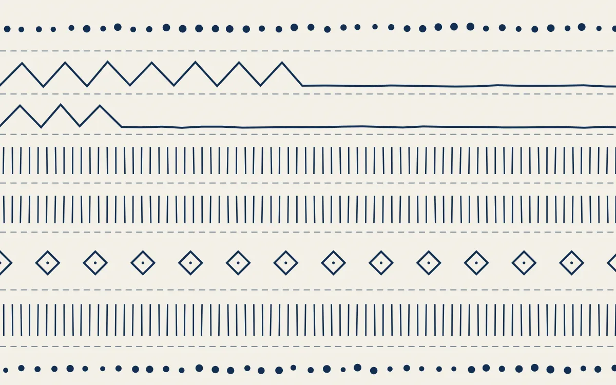 Talavera Puebla Ecru Mudcloth — light white and blue mudcloth background