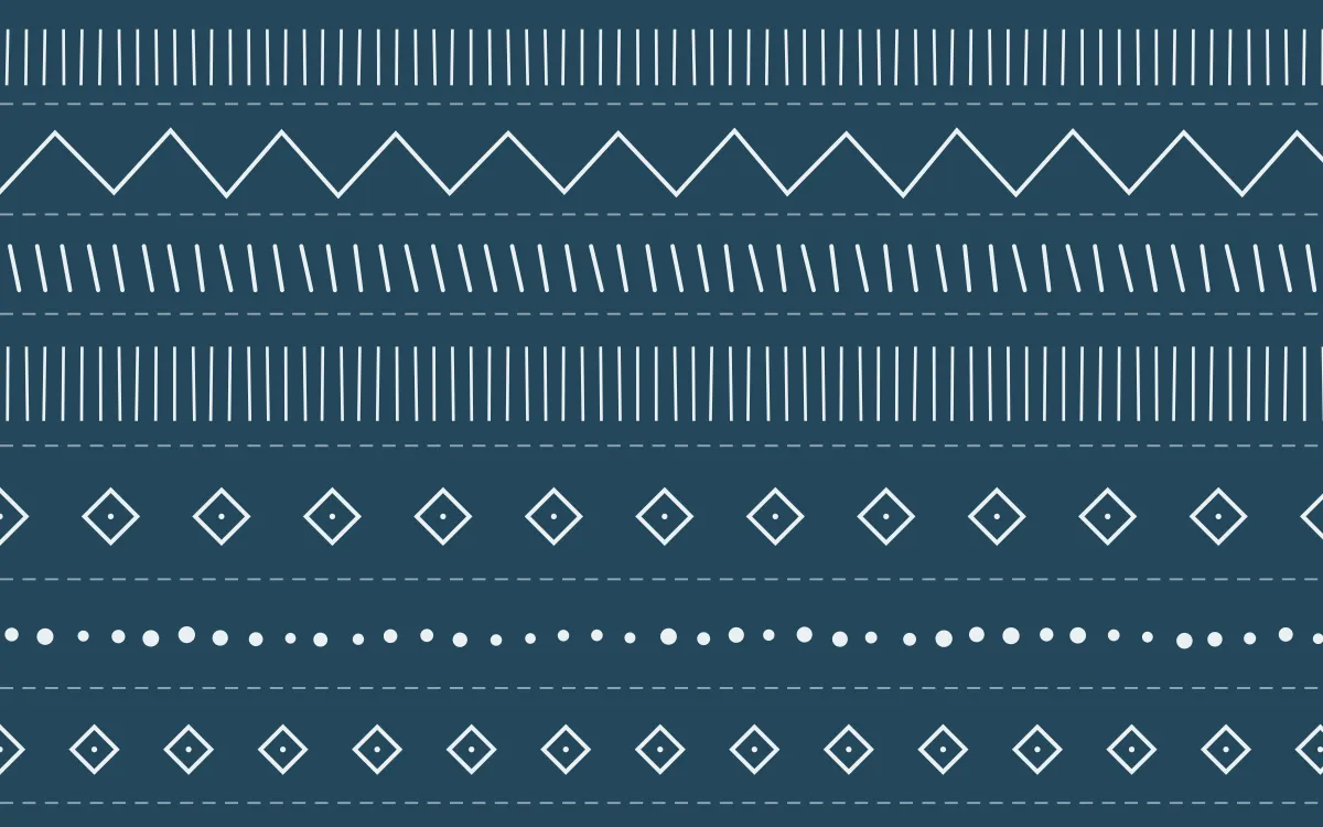 Udaipur Lake Mudcloth — dark blue and white mudcloth background