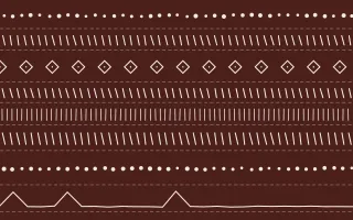 Venetian Rosso Mudcloth — dark red and white mudcloth background