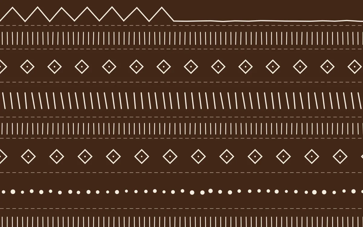 Zanzibar Spice Mudcloth — dark brown and beige mudcloth background