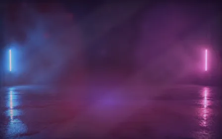 Neon Overcast — dark black, red and purple neon background