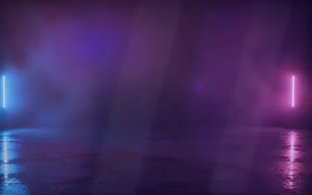Neon Skylight — dark black, pink and purple neon background