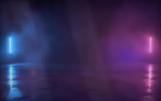 Neon Window Light — dark black, pink and purple neon background