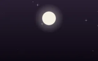 Harvest Moon — dark purple, black and beige night background