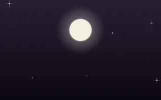 Harvest Moon III Harvest Moon III — dark purple, black and beige night background, variation III