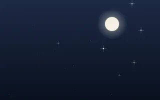 Moonlit — dark blue and black night background