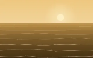 Golden Sea II — colourful orange and brown ocean background, variation II
