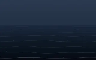 Ink Swell II — dark blue ocean background, variation II