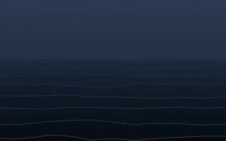 Ink Swell III — dark blue ocean background, variation III