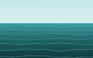 Calm Lagoon — colourful teal ocean background