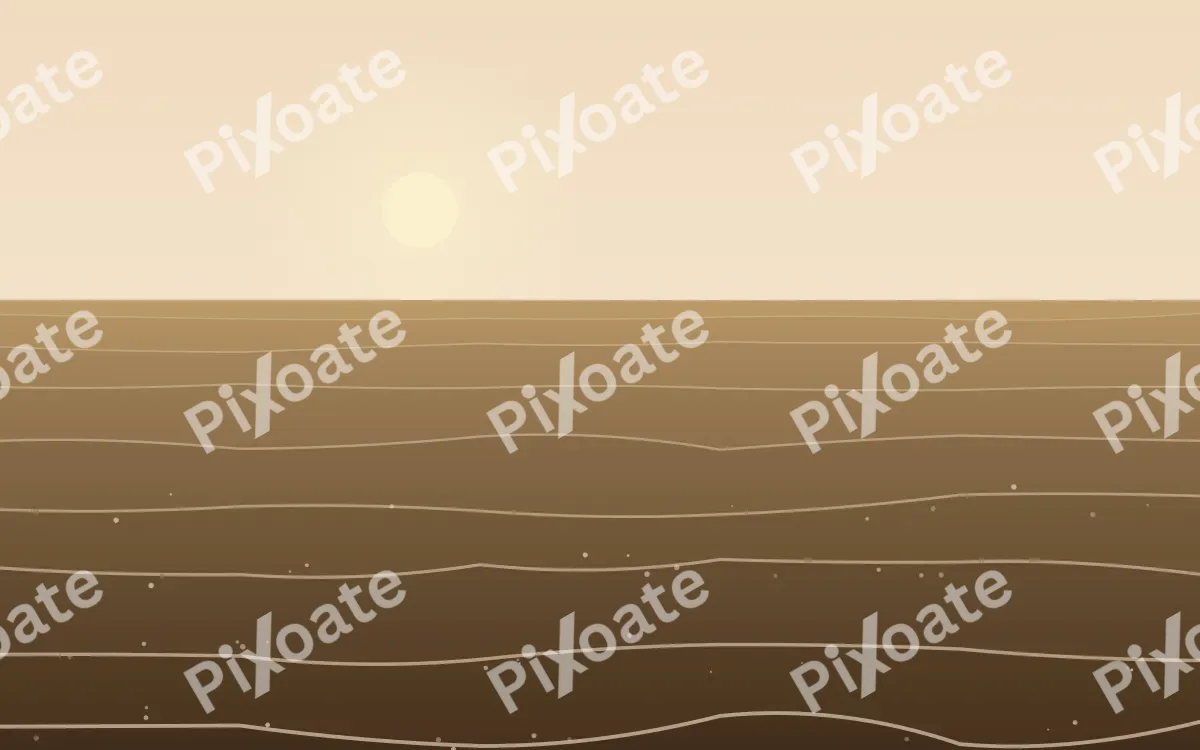 Morning Gulf — colourful beige, orange and brown ocean background