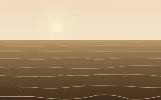 Morning Gulf — colourful beige, orange and brown ocean background