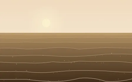 Morning Gulf — colourful beige, orange and brown ocean background
