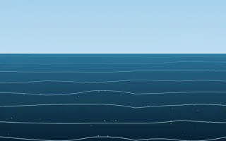 Pacific Noon — colourful blue ocean background