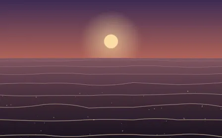 Sunset Sea — dark purple and pink ocean background