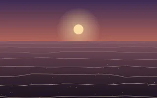 Sunset Sea II Sunset Sea II — dark purple and pink ocean background, variation II
