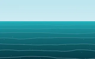 Tropic Turquoise II — colourful teal ocean background, variation II