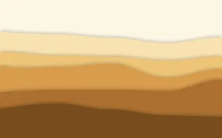 Amber Mesa Layers — light beige, orange and brown papercut background