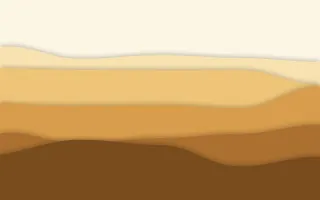 Amber Mesa Layers II — light beige, orange and brown papercut background, variation II