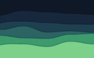 Aurora Papercut II — dark blue, teal and green papercut background, variation II
