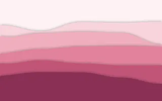 Blush Ribbon — light red and pink papercut background