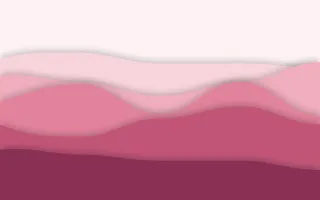 Blush Ribbon Deep — light red and pink papercut background