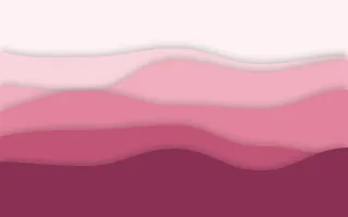 Blush Ribbon Deep III — light red and pink papercut background, variation III